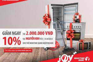 Giảm đến 2 triệu cho Thẻ Maritime Bank Mastercard tại Nguyễn Kim