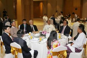 Tổng Bí thư Nguyễn Phú trọng gặp doanh nghiệp Việt Nam và Myanmar