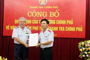 Công bố quyết định bổ nhiệm Phó Tổng Thanh tra Bùi Ngọc Lam