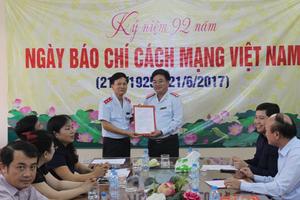 Công bố quyết định bổ nhiệm Phó Tổng Biên tập Tạp chí Thanh tra đối với đồng chí Trần Đắc Xuyên