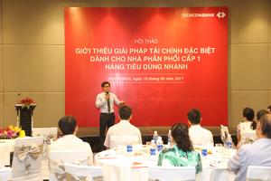 Techcombank hỗ trợ nhà phân phối cấp 1 hàng tiêu dùng nhanh 