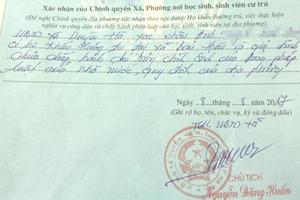 Học sinh không cần xác nhận sơ yếu lý lịch từ 2017