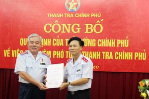 Phó Tổng TTCP Bùi Ngọc Lam phụ trách 4 cục, vụ, đơn vị