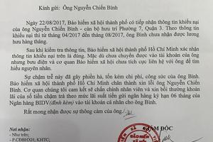 Giám đốc BHXH gửi thư xin lỗi nguyên Phó Tổng Thanh tra Chính phủ 