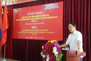 Bế giảng lớp bồi dưỡng nghiệp vụ cho cán bộ Thanh tra Chính phủ Lào