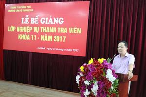 Bế giảng lớp thanh tra viên k11