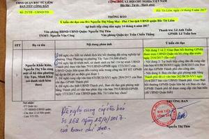 Quận Bắc Từ Liêm có lừa người dân?