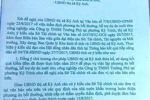 Thị xã Kỳ Anh, Hà Tĩnh: Chính quyền dây dưa, doanh nghiệp kêu cứu