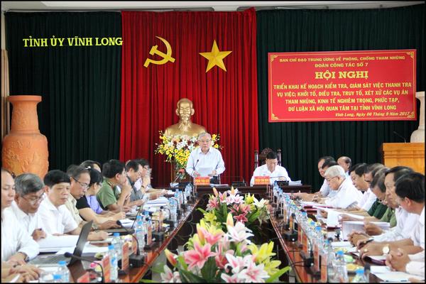 Ban Chỉ đạo Trung ương về PCTN kiểm tra, giám sát tại Vĩnh Long
