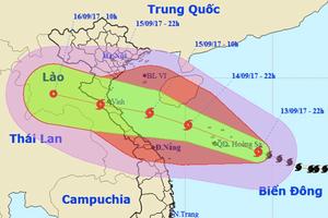 Bão số 10 có thể giật cấp 16, sóng tâm bão cao 10m