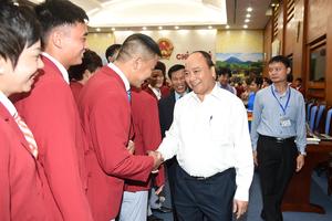 Thủ tướng gặp mặt Đoàn Thể thao Việt Nam dự SEA Games 29 
