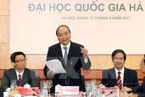 Thủ tướng: Sớm triển khai dự án Đại học Quốc gia Hà Nội tại Hòa Lạc