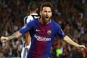 Lionel Messsi 'rực sáng," Barcelona thắng vùi dập Juventus