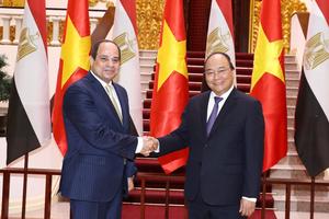 Thủ tướng Nguyễn Xuân Phúc tiếp Tổng thống Ai Cập