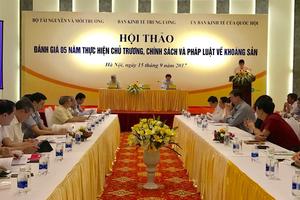 Tiếp tục hoàn thiện chính sách và pháp luật về khoáng sản 