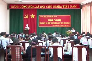 Sóc Trăng: Tổng kết 3 năm thực hiện Luật Tiếp công dân