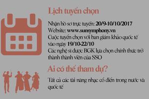 Dàn giám khảo quốc tế chiêu mộ tài năng âm nhạc Việt về Sun Symphony Orchestra