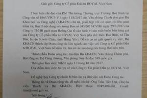 Làm việc với doanh nghiệp nghi nhái nhãn hiệu “ROYAL” 