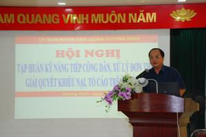 Tập huấn kỹ năng tiếp công dân, xử lý đơn thư và giải quyết khiếu nại, tố cáo