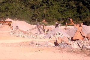 Trạm nghiền đá không phép ngang nhiên tồn tại