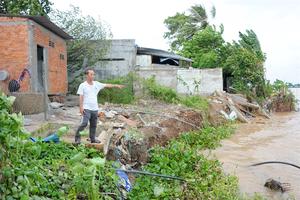 Đồng Tháp: Gần 73 tỷ đồng xây dựng công trình chống sạt lở khẩn cấp