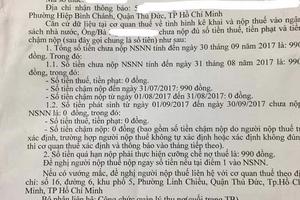 Một người dân bị cưỡng chế nợ thuế... 990 đồng
