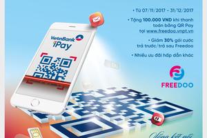 Thanh toán QR Pay nhận sim VinaPhone với nhiều ưu đãi hấp dẫn cùng VietinBank