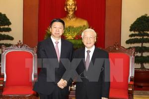 Tổng Bí thư tiếp Đặc phái viên của Tổng Bí thư, Chủ tịch Trung Quốc