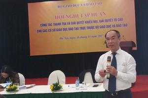Lãnh đạo nhiều trường ĐH chưa làm hết trách nhiệm giải quyết đơn thư KN,TC