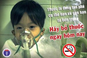 Khói thuốc ảnh hưởng nghiêm trọng đến sức khỏe trẻ em