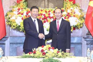 Chủ tịch nước Trần Đại Quang hội đàm với Tổng Bí thư, Chủ tịch nước Trung Quốc Tập Cận Bình