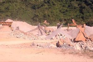 Trạm nghiền đá không phép ngang nhiên tồn tại