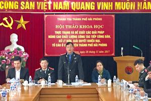 Hội thảo nâng cao chất lượng công tác tiếp dân