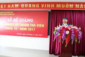Bế giảng lớp thanh tra viên K15