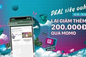 Liên kết tài khoản BIDV và ví Momo để nhận ngay 200.000đ và mua sắm thỏa thích tại tiki.vn