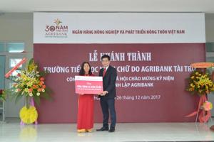 Khánh thành Trường Tiểu học Ninh Chữ, Ninh Thuận do Agribank tài trợ