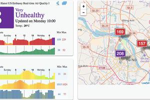 Sáng nay (25/12), không khí Hà Nội thuộc top ô nhiễm nhất Thế giới