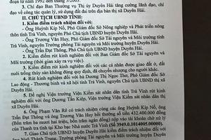 Trà Vinh: Kiểm điểm xử lý hàng loạt cán bộ dính đất đai