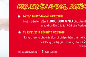 “Vui xuân sang, Rước lộc vàng cùng dịch vụ thẻ Agribank”
