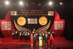 Máy lọc nước R.O Tân Á đạt danh hiệu Top 10 Nhãn hiệu hàng đầu Việt Nam 2017