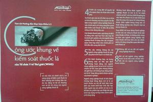 Báo chí thúc đẩy thực hiện Công ước quốc tế về kiểm soát thuốc lá