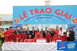 Chung kết Giải bóng đá học sinh Hà Nội tranh Cup Number 1 Active lần thứ 17