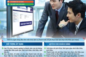BIDV triển khai đấu thầu qua mạng