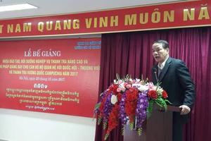 Bế giảng lớp bồi dưỡng nâng cao cho cán bộ thanh tra Campuchia
