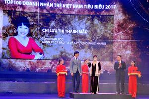 CEO Phúc Khang nhận giải thưởng Doanh nhân trẻ Việt Nam tiêu biểu