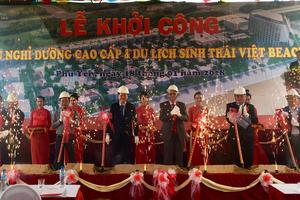 Khởi công Dự án Khu nghỉ dưỡng cao cấp và du lịch sinh thái Việt Beach 