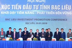 Thủ tướng dự Hội nghị chuyên đề xúc tiến đầu tư tỉnh Bạc Liêu