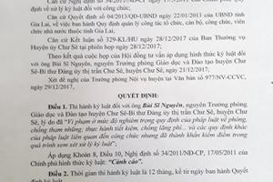 Gia Lai: Kỷ luật Bí thư thị trấn Chư Sê
