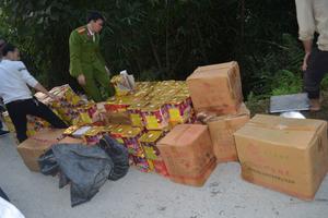 Công an Hà Giang thu giữ gần 600 kg pháo tại bìa rừng