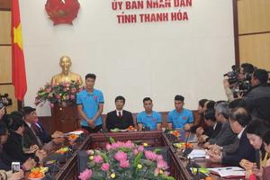 Thanh Hóa khen thưởng 3 cầu thủ góp sức vào thành công của đội U23